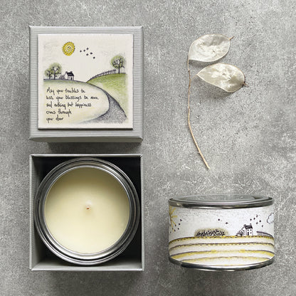 Lemon & Thyme Scent in Boxed Candle May Your Trouble be Less