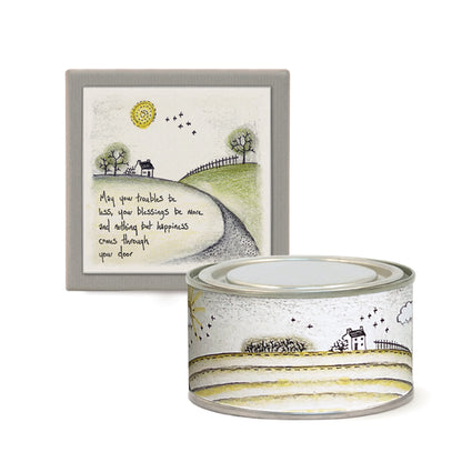 Lemon & Thyme Scent in Boxed Candle May Your Trouble be Less