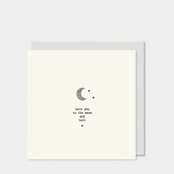 Card Love You to the Moon with Matching Envelope Keepsak