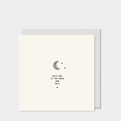 Card Love You to the Moon with Matching Envelope Keepsak