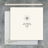 Card How Wonderful Life Is with Thoughtful Message Keepsake
