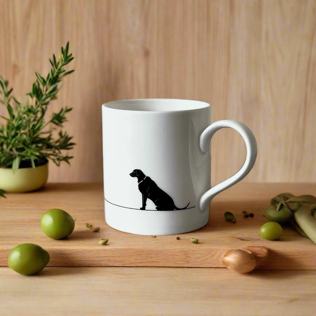 Dog Lover Gift Fine Bone China Mugs - Set of 2