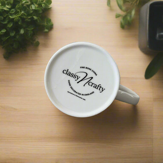 Cat and Dog Playful Scene Mug Fine Bone China