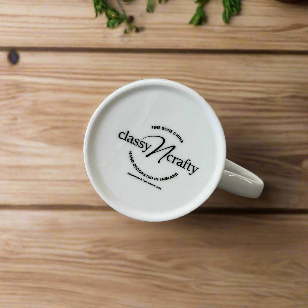 Dog Lover Silhouette Design Fine Bone China Gift Mug