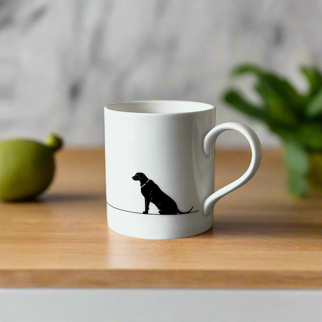 Dog Lover Gift Fine Bone China Mugs - Set of 2